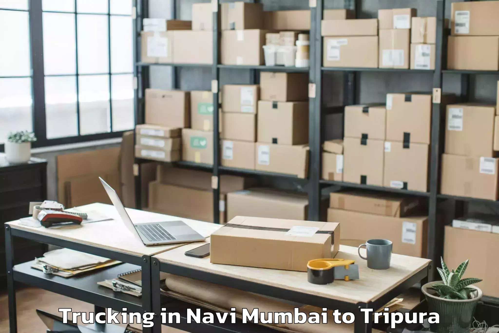 Get Navi Mumbai to Jampuijala Trucking